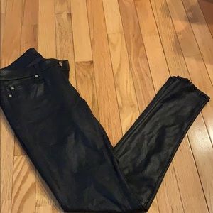 NWOT 7 For All Mankind Pebbled Leather Jegging